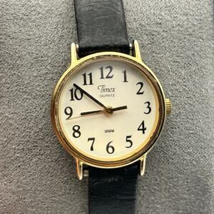 Vintage Timex Gold Tone Case Women’s Quartz Watch Working New Battery